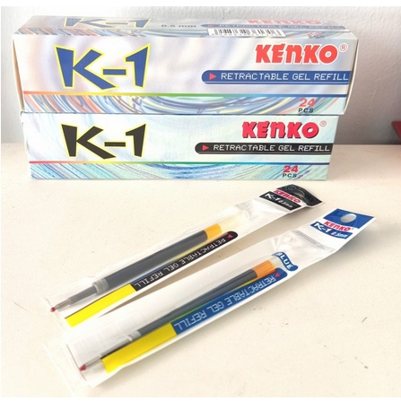 

24PCS REFILL PULPEN KENKO K-1 / REFILL PULPEN KENKO GEL 24PCS 1PAK