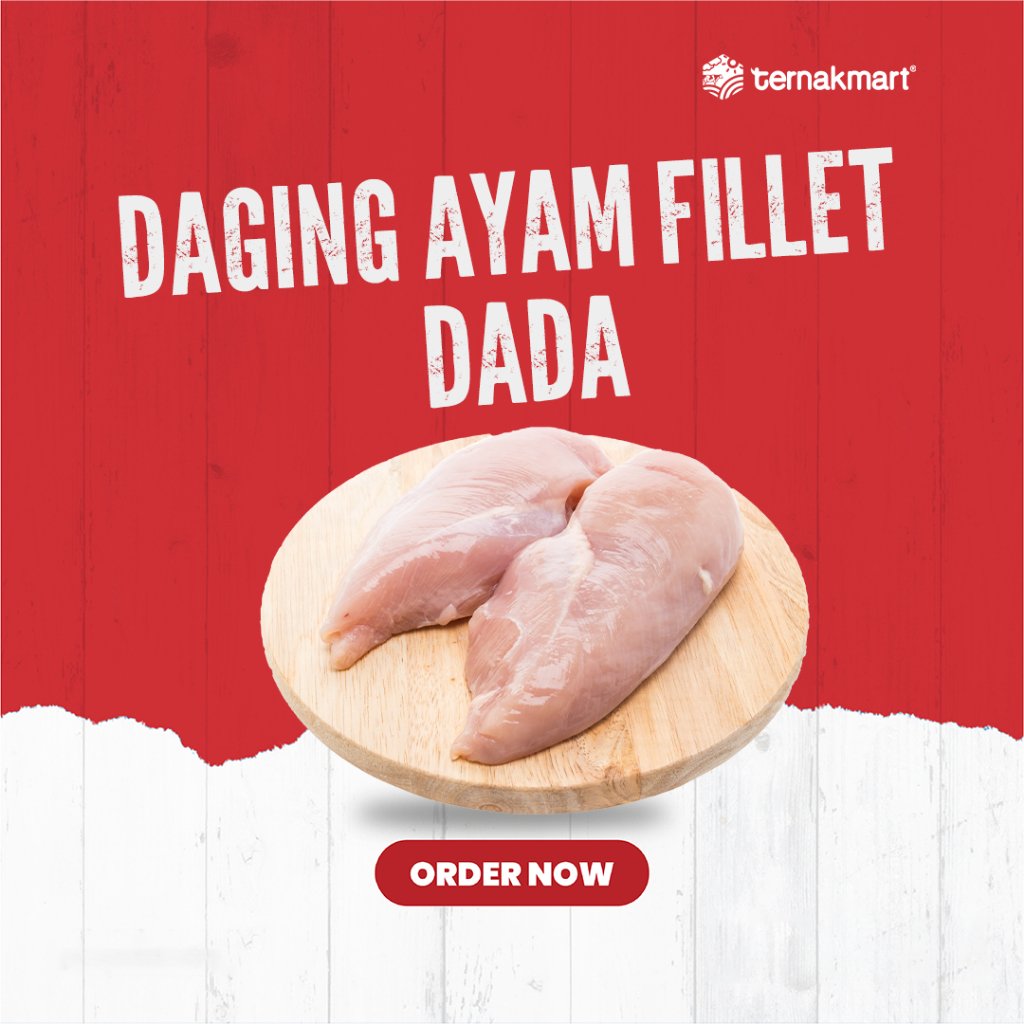 

[BIG RAMADHAN SALE] Ternakmart Fillet Dada Ayam Tanpa Kulit / Boneless Chicken Breast 500gr 1kg Full Protein Masakan Puasa