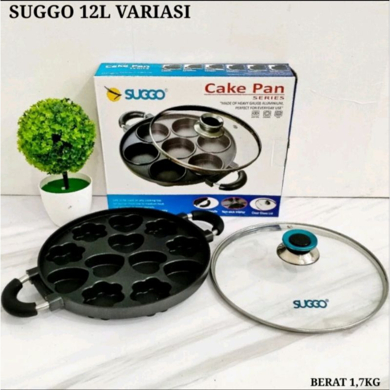 Cetakan Suggo 12 Lubang Variasi Cake Pan HC QME