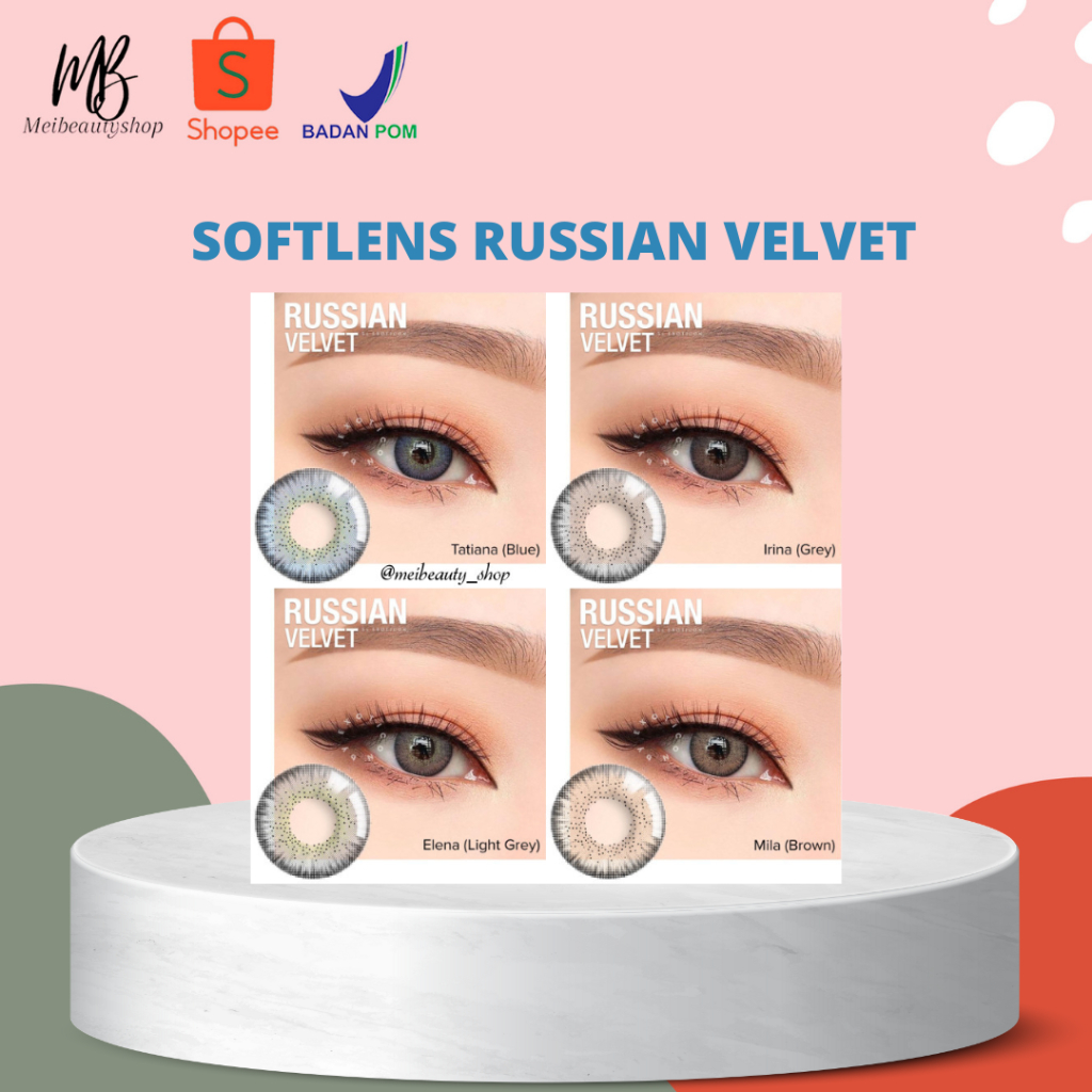 Softlens RUSSIAN VELVET Mila Brown , Iriana Gray , Elena Light Gray , Tatiana Blue Normal