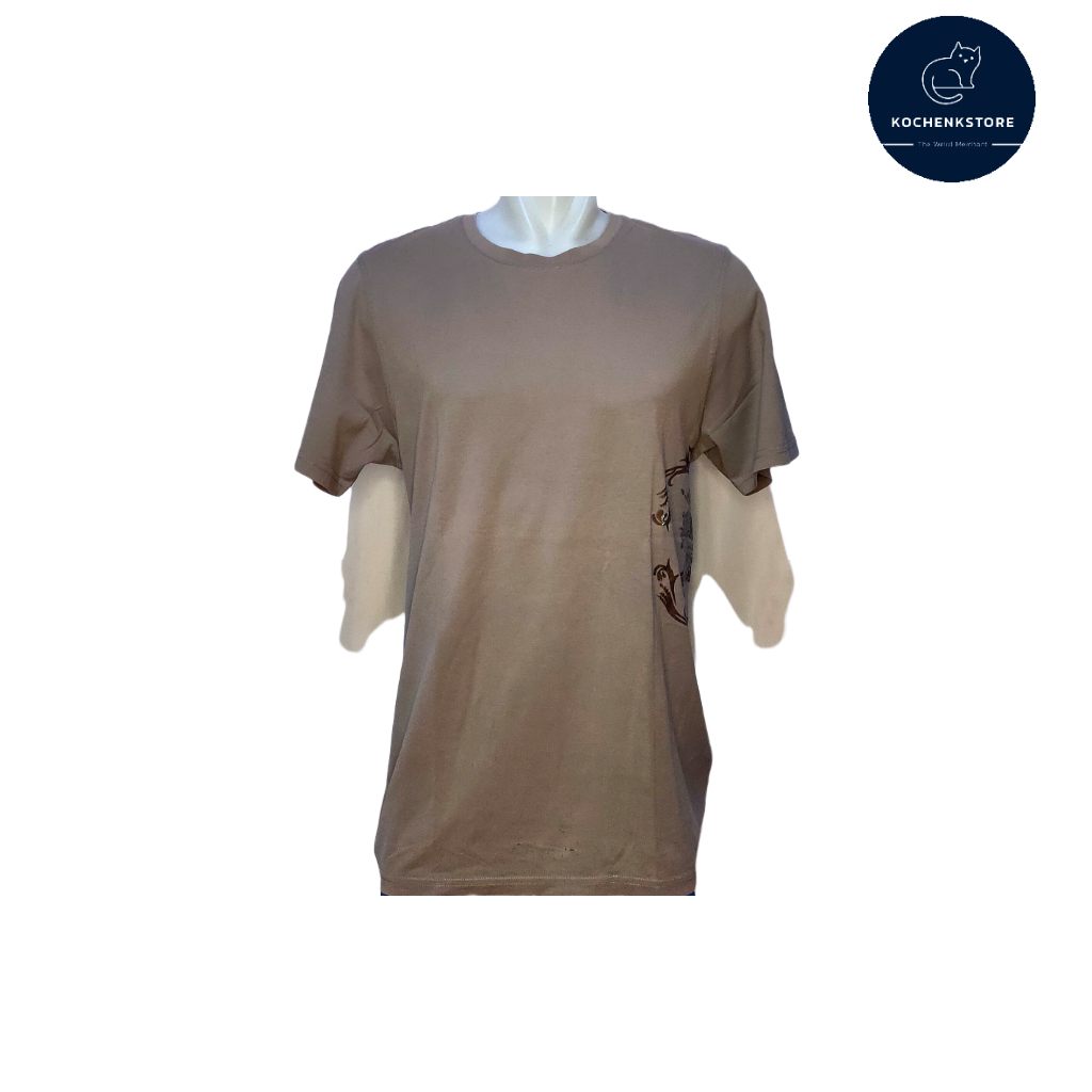 Baju Kaos Burberry London Slim Fit Original T-Shirt Pria - Dark Brown