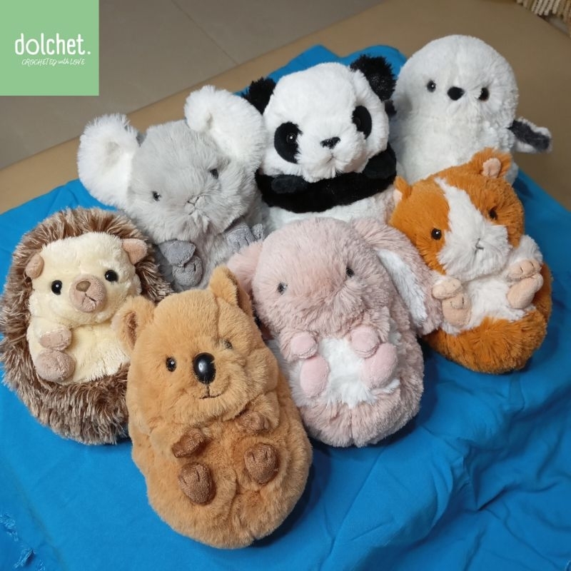 Boneka Sunlemon KOROMOFURU Chinchilla Guinea-Pig Hamster Landak Panda Quokka Rabbit Shimaenaga Premi