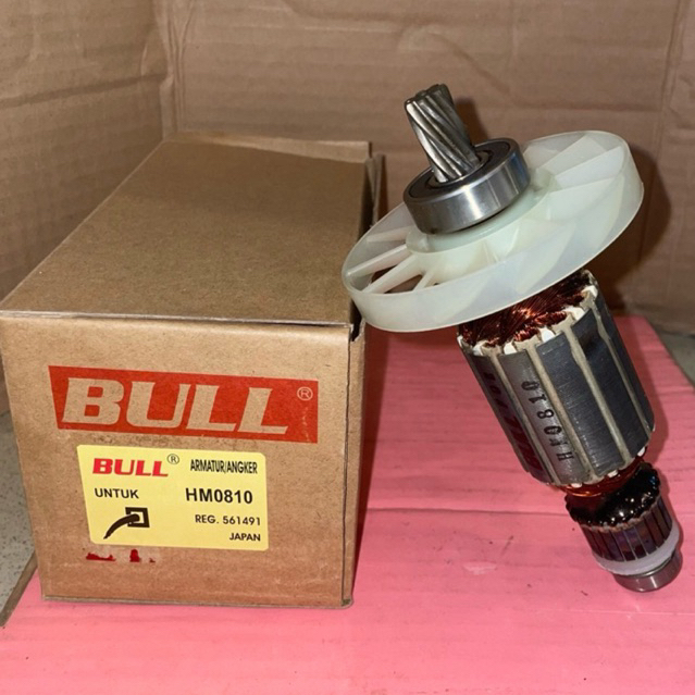 ARMATURE MESIN JACK HAMMER MAKITA HM0810 ANGKER MESIN JACK HAMMER MAKITA MERK BULL HM 0810