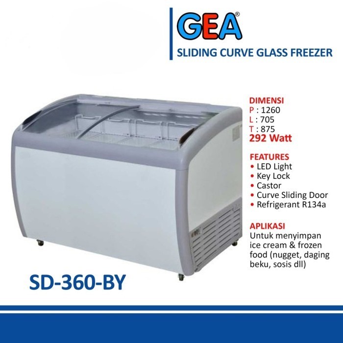 GEA FREEZER SLIDING SD 360 BY
