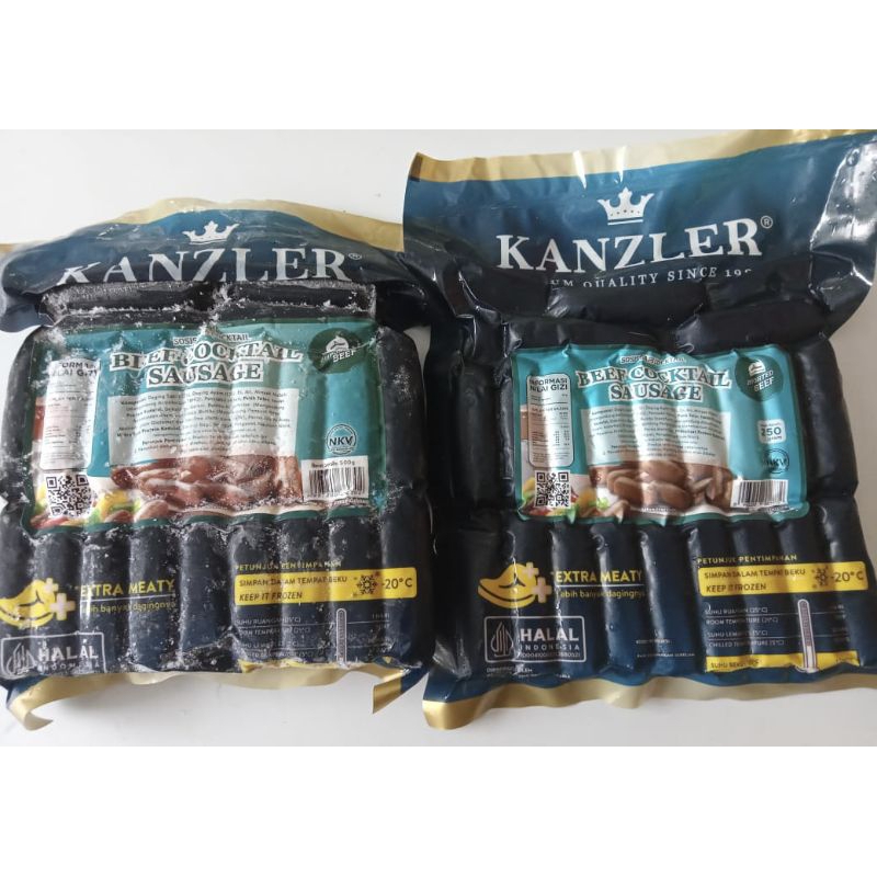 

sosis kanzler beef cocktail 250gr 500gr enak ready halal murah bandung