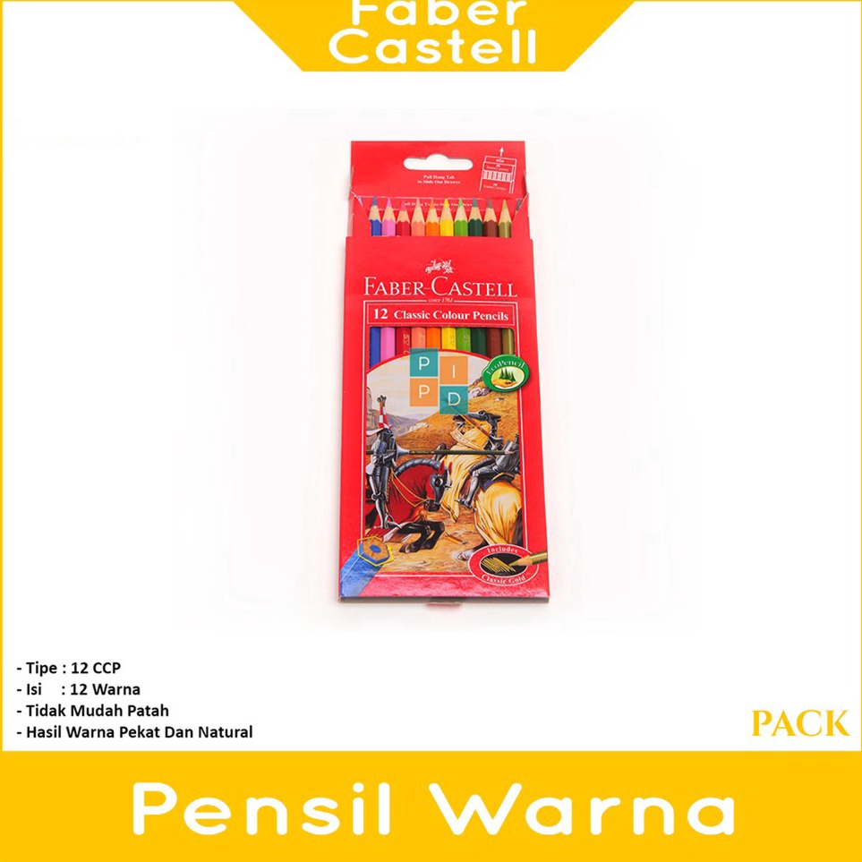 

FABERCASTELL Pensil Warna Classic 12 Panjang Set ART J1F2