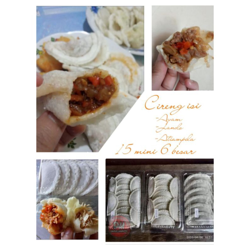 

Cireng Isi Ayam Suwir,Jando,Ati ampela,Keju (pedas/original)