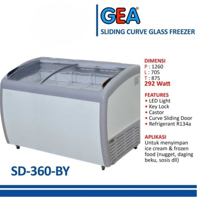 GEA FREEZER SLIDING SD 360 BY