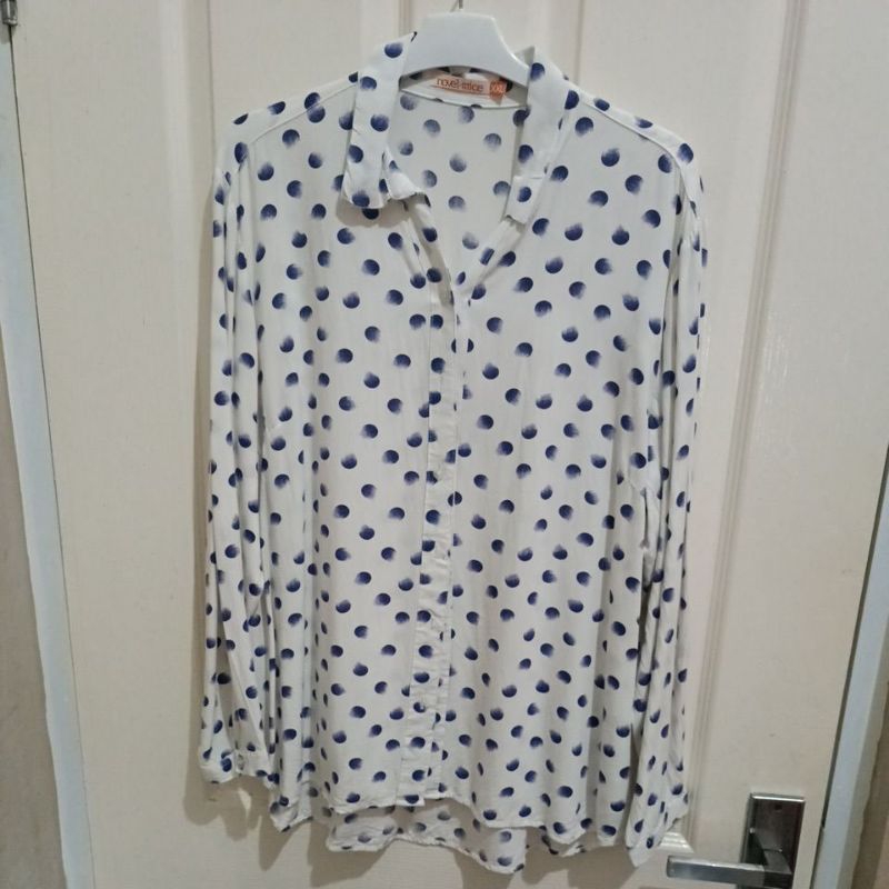 Blouse Kemeja Wanita Big Size Jumbo Novel Mice