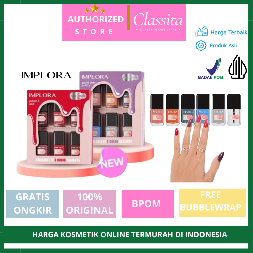 𝐂𝐋𝐀𝐒𝐒𝐈𝐓𝐀.𝐈𝐃 - Kutek Implora | Nail Polish Set | Nail Art Set | KUTEK IMPLORA PAINT IT NEW SERIES
