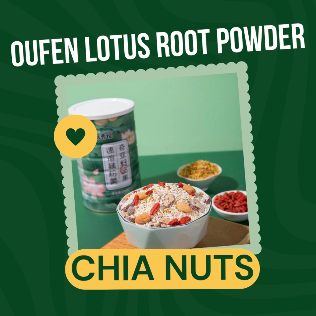 

OUFEN LOTUS ROOT POWDER CHIA NUT / MAKANAN DIET SEHAT