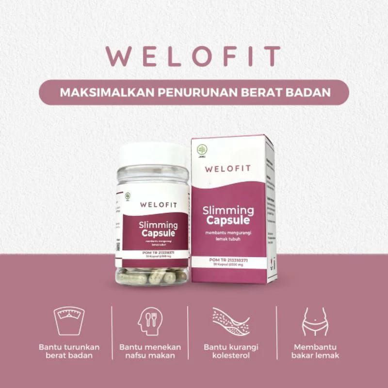 Welofit Capsule Pelangsing Badan Ideal | Fat Block | Fat Burner BEST SELLER