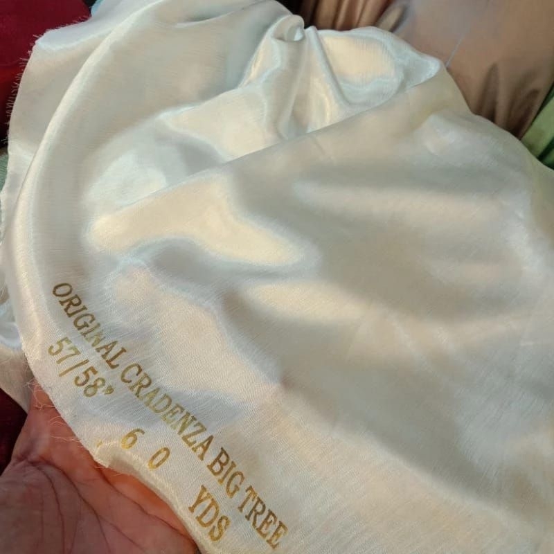 (Cod)... Bahan Kain Cradenza Original/Kain Cradenza Polos/Kain Satin Cradenza.