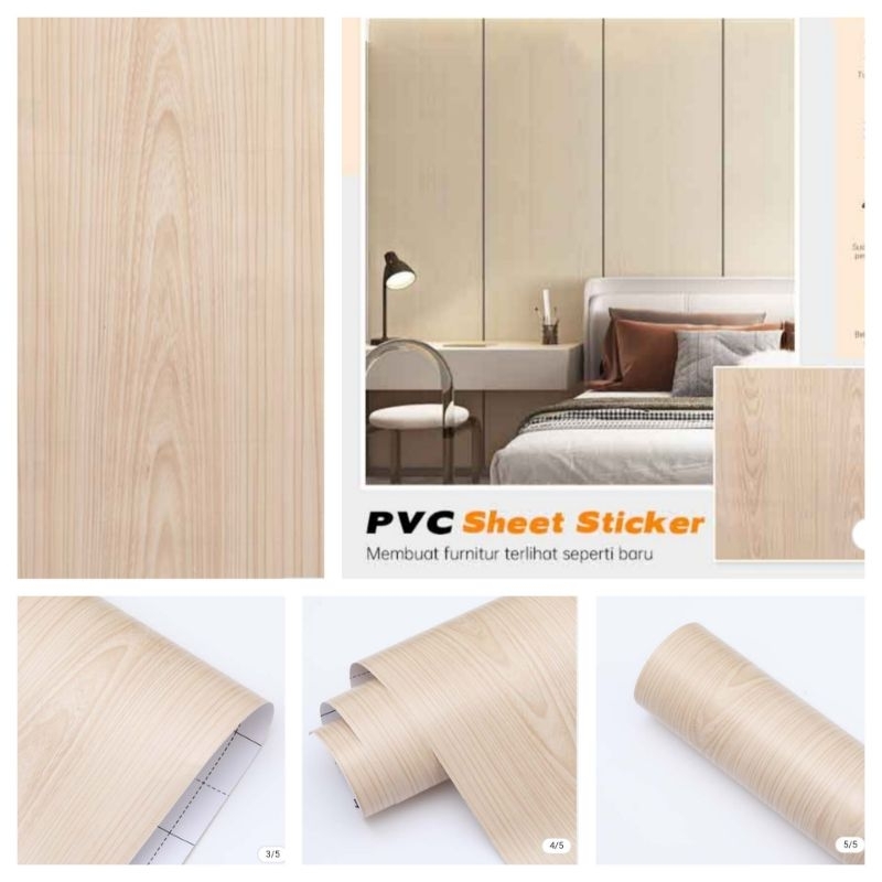 TOP COD STICKER PREMIUM PVC SHEET PELAPIS FURNITURE LEMARI, KULKAS DLL TERBAIK