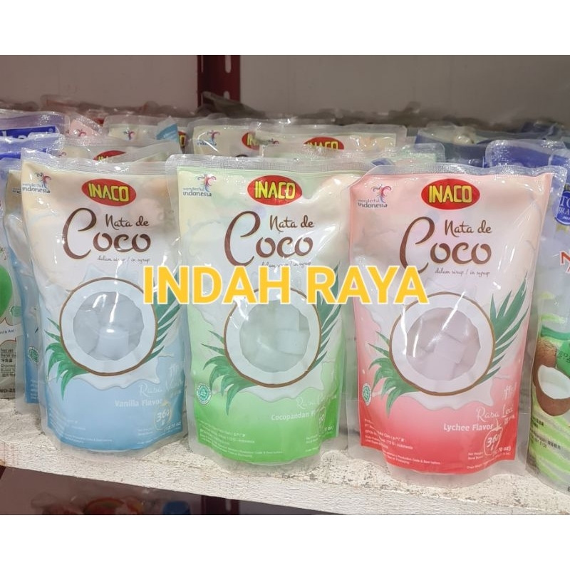 

NATA DE COCO INACO 360g pouch varian RASA