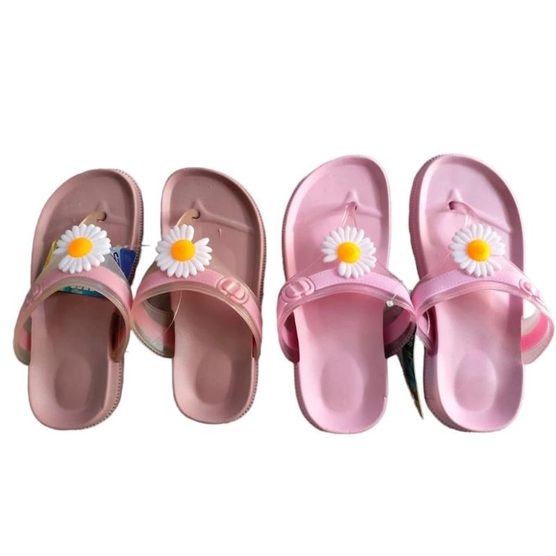 KKY-Sandal Sendal Japit Jepit Daisy Bunga Cantik Wanita Dewasa Korean Yitai Jelly Jelli Jeli