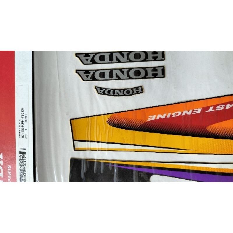 STRIPING STIKER KARISMA X 125 ORIGINAL AHM