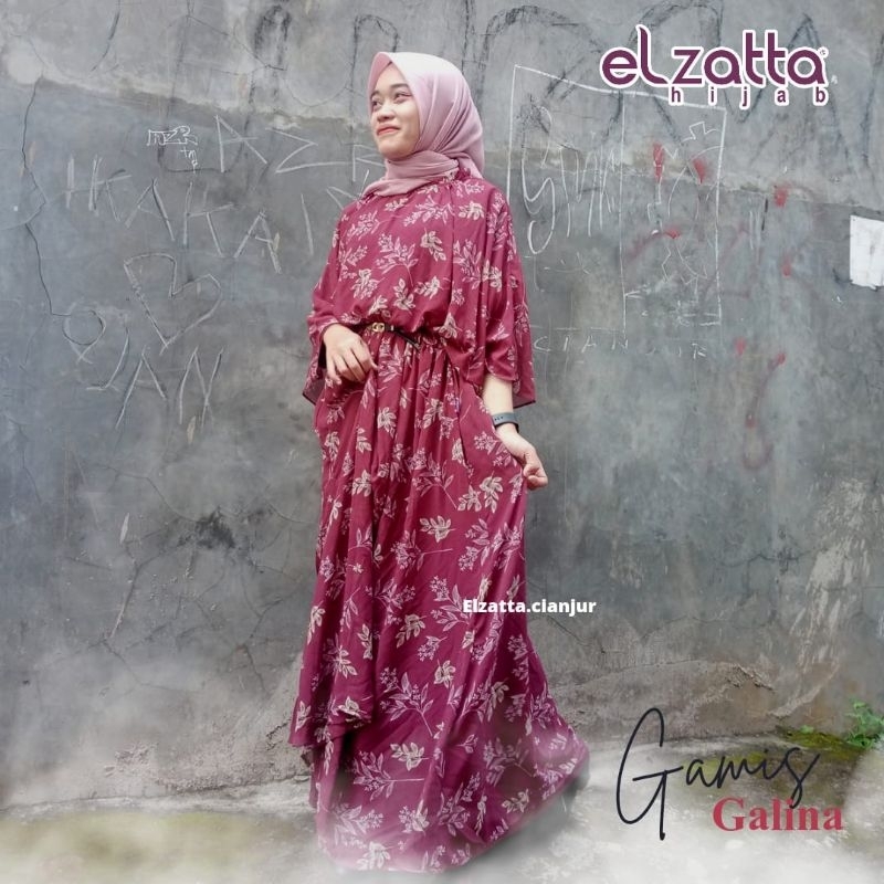 ELZATTA DAUKY DRESS DAUKY GAMIS ELZATTA GAMIS STELQN GALINA BAHAN SPANDEK MIX CHIFFON ELZATA GAMIS E