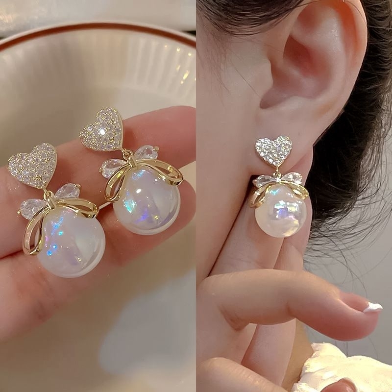 Anting Mutiara Pelangi AM208/Anting wanita import/Anting fashion korea style