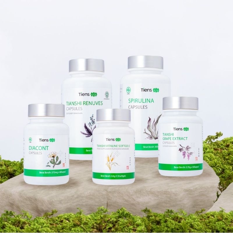 Tiens Produk Kesehatan Keluarga Zinc Spirulina Vitaline Muncord Chitosan Renuves Jiang Zhi Tea