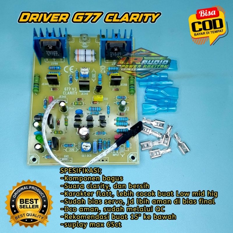 Kit Driver Power G77 clarity fr4 flat