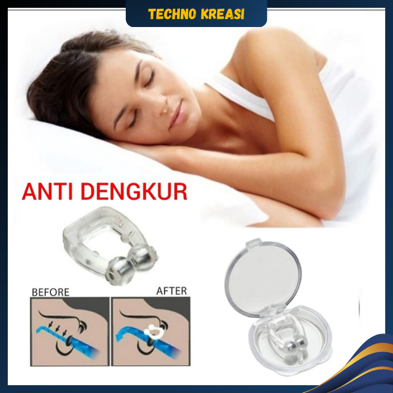 Alat Anti Ngorok Dan Dengkur Pernafasan Hidung Saat Tidur Original Free Magnet Noseclips Sk-0052