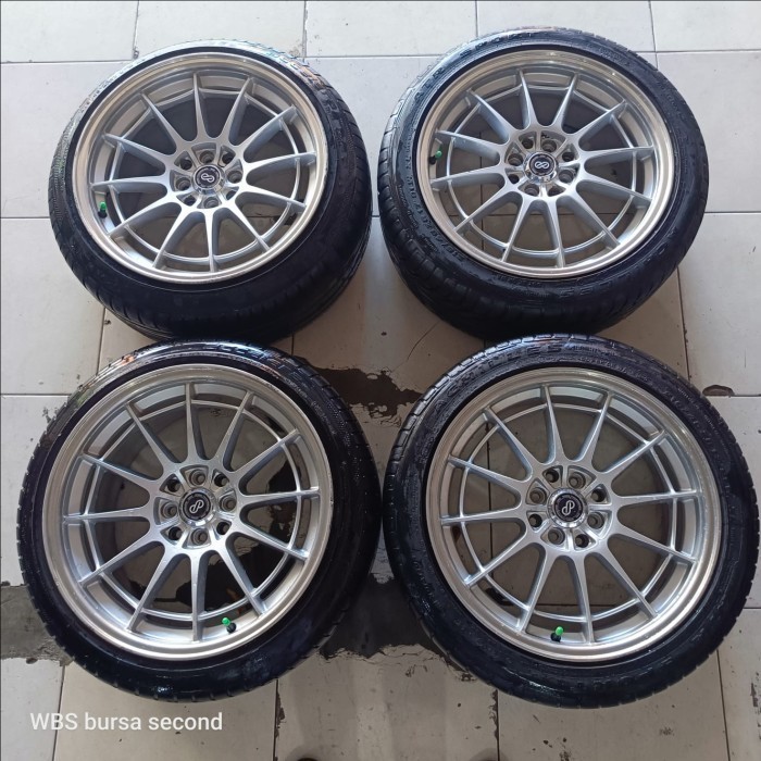 Velg ENKEI SPIDER R17 lebar 7,5/8.5 lubang 4x100/114.3 et45/38 silver