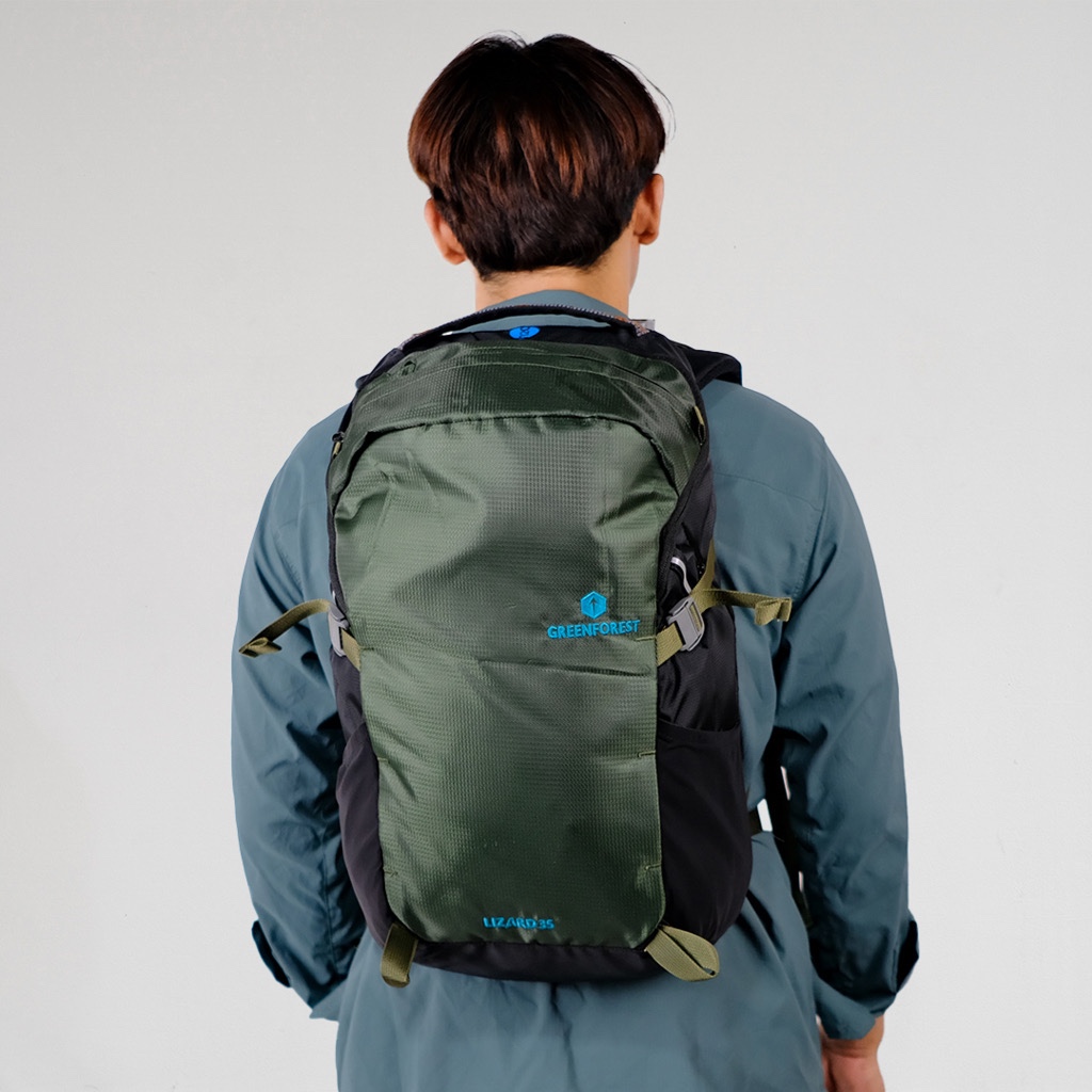 Greenforest Lizard 35L Backpack Outdoor - Tas Ransel Slot Laptop Pria dan Wanita - Tas Punggung Slot