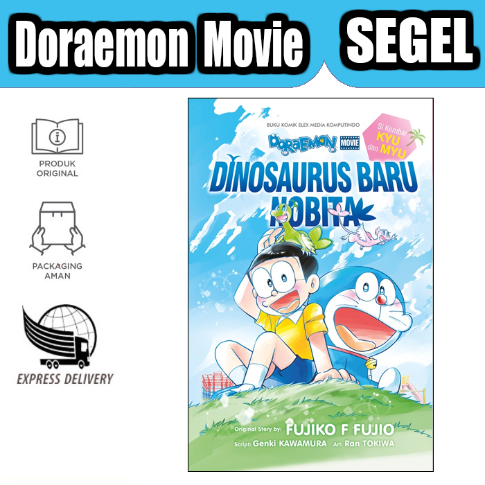 Komik DORAEMON MOVIE SI KEMBAR KYU DAN MYU DINOSAURUS BARU NOBITA