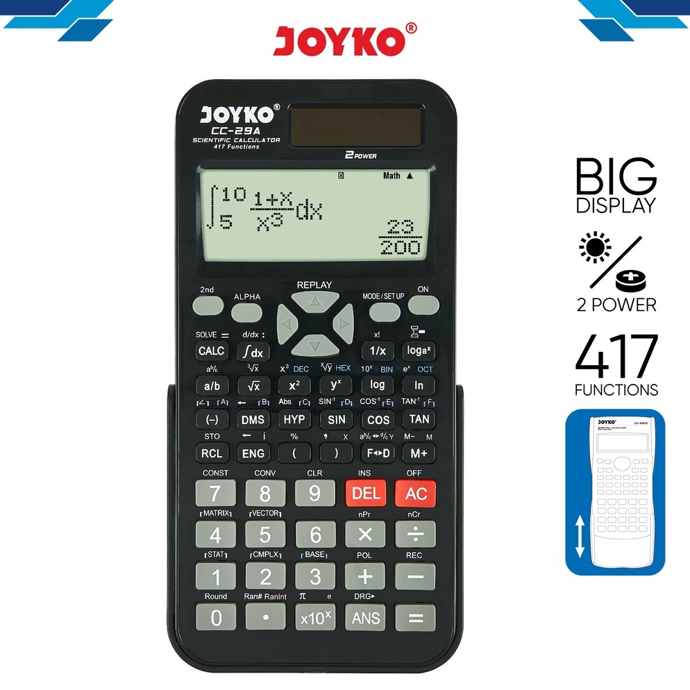 

Calculator Kalkulator Joyko CC29A Scientific 417 Functions ART H1N2