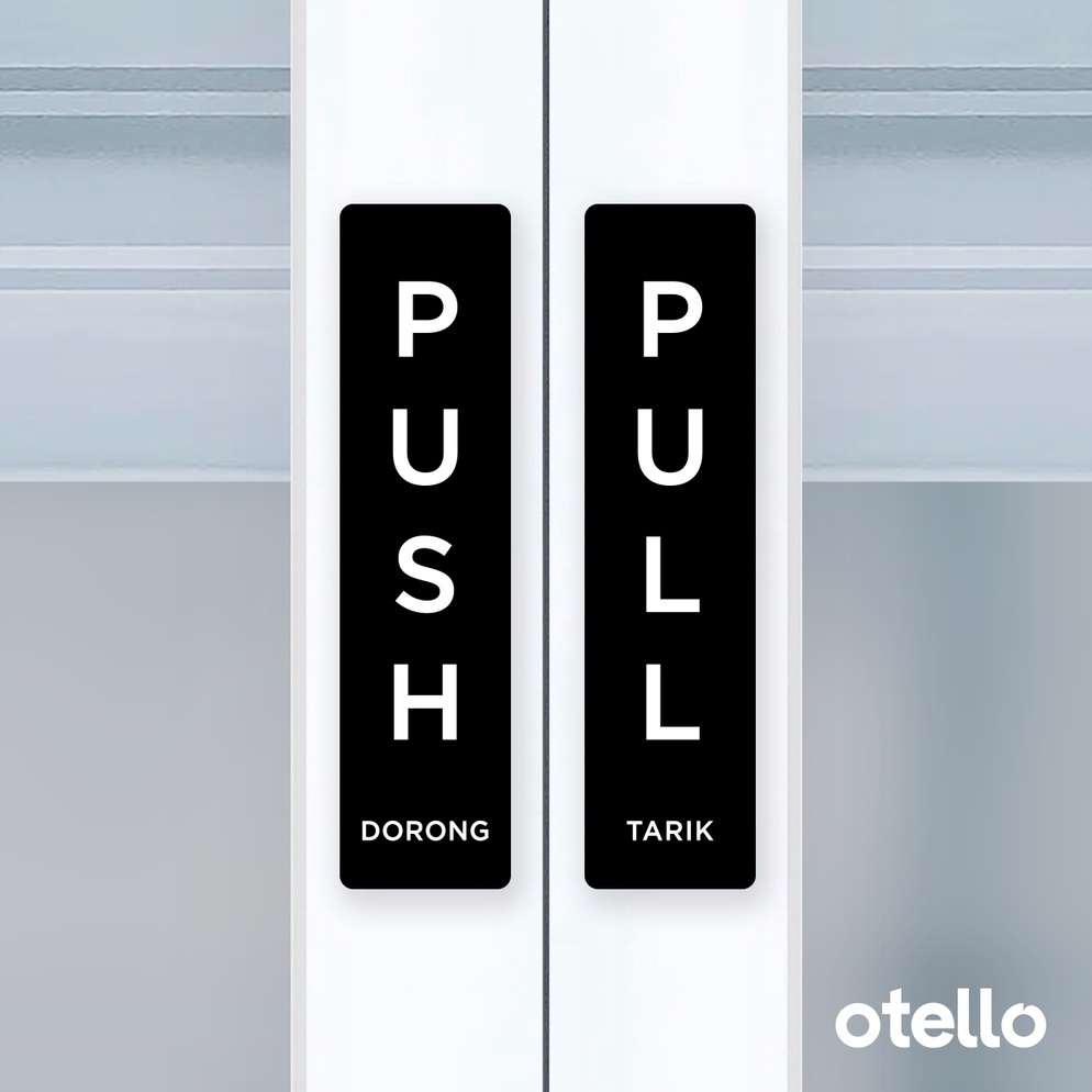 

Push Pull Signage Dorong Tarik Sign Board Label Tempel Akrilik Sticker Petunjuk Pintu Pushpull Acrylic ART I8B5