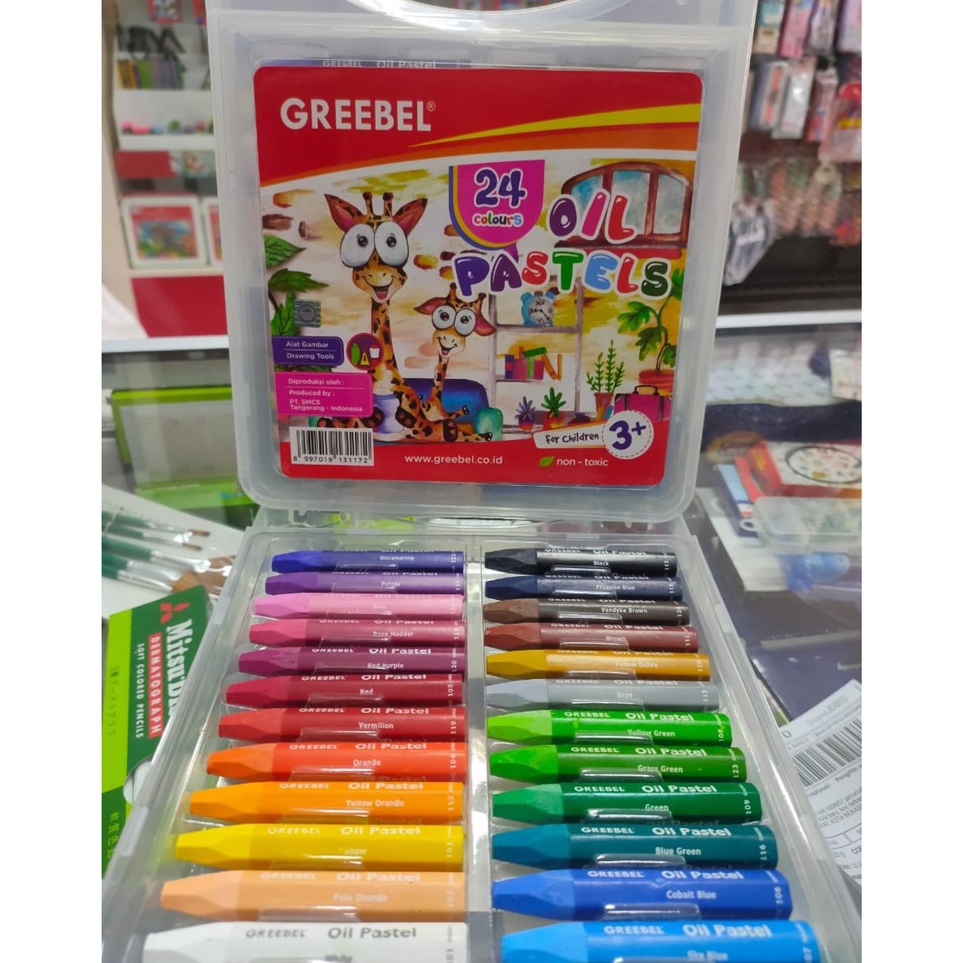 

Crayon greebel oil pastel pp 24 c 24 warna krayon ART O1G5