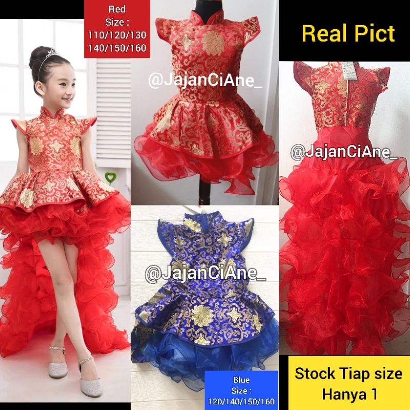 Kids cheongsam dress  ekor
