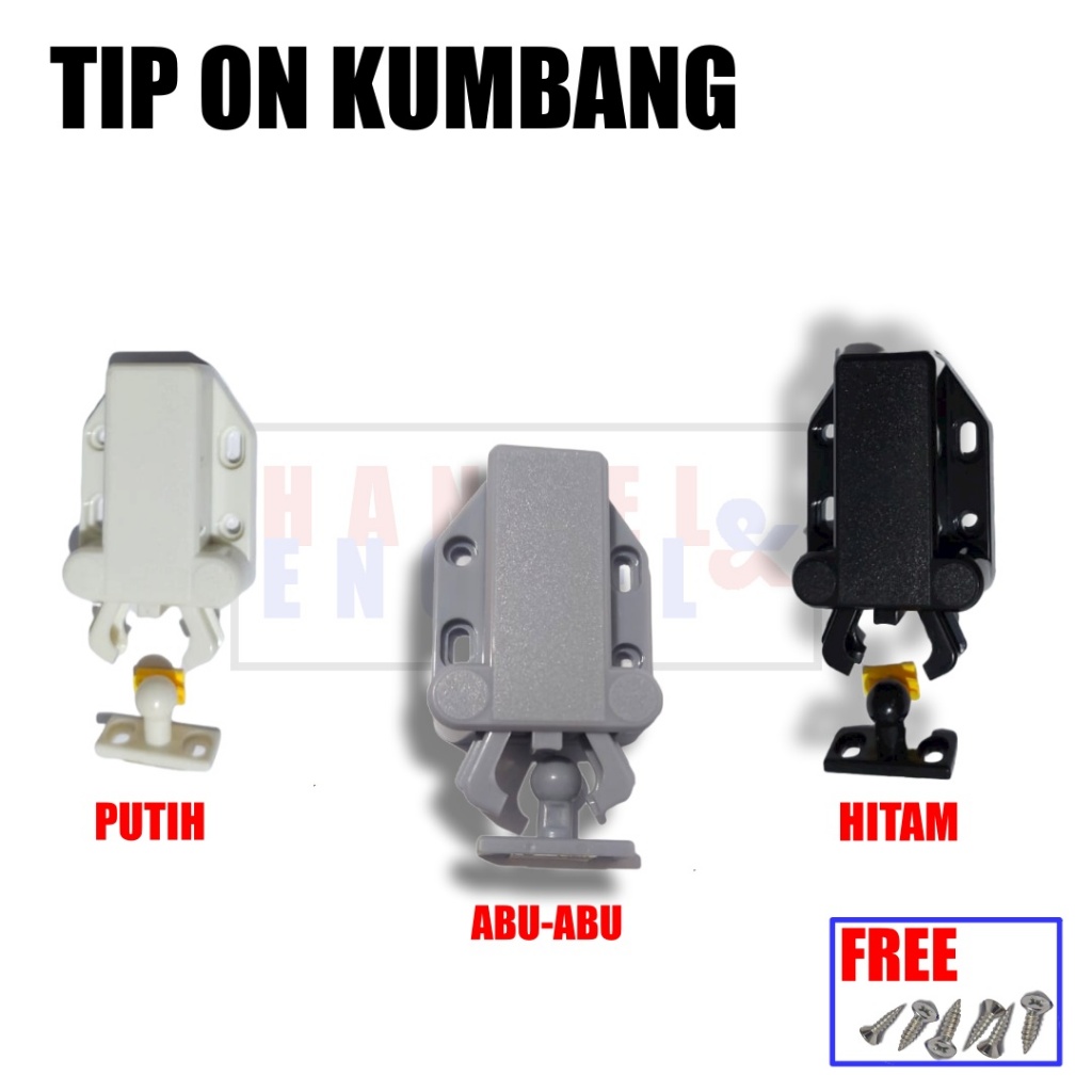 Push To Open Mini Latch / Tip On Kumbang Push Open Latch Minilatch / Jepit Pengunci Pintu Kumbang