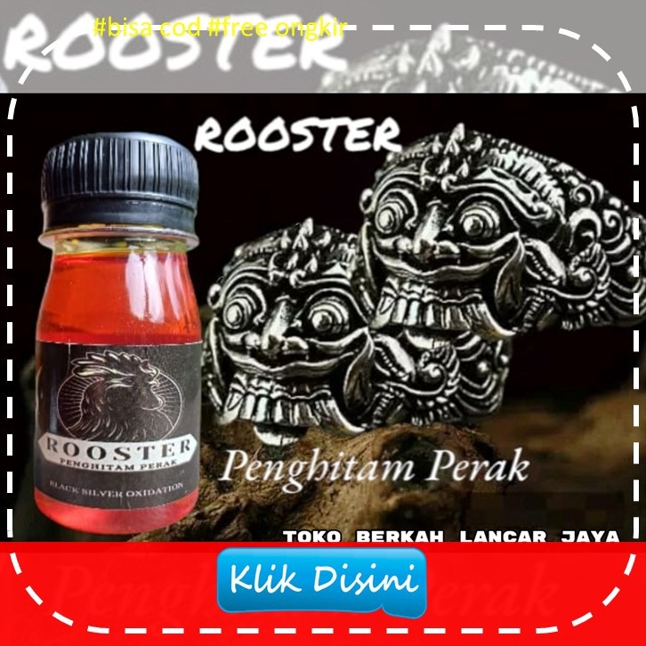 

ROOSTER Penghitam Perak Penghitam perak black oxidation logam perak oksidasi oxidation 5ml ART E2L4