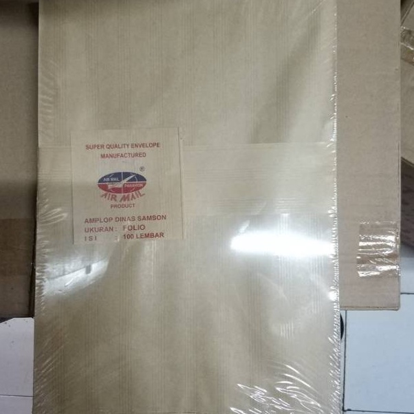 

AMPLOP COKLAT FOLIO F4 AIRMAIL isi 1 LEMBAR ART R5T7