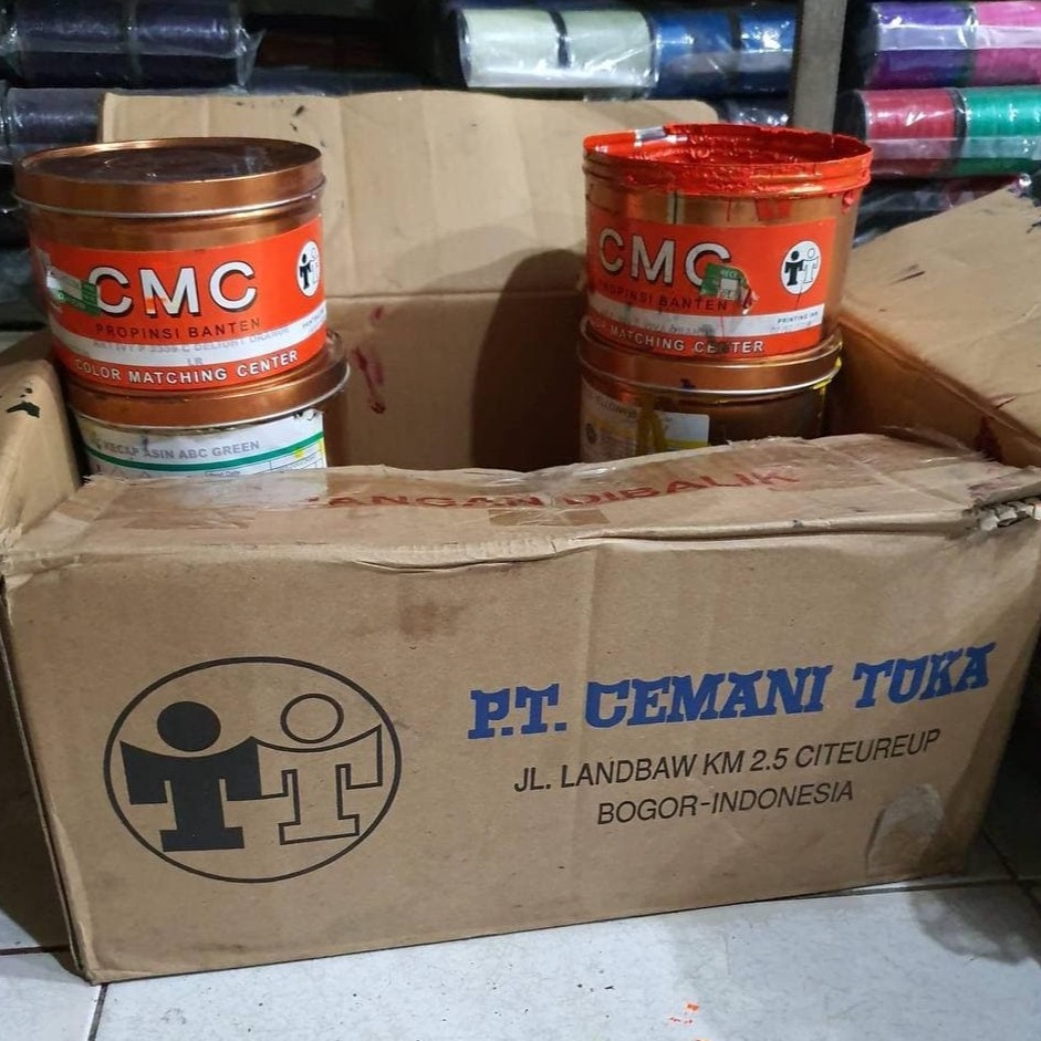 

Cat layangan CEMANI TOKA CMC Original kiloan kalengan Cat layangan bagus murah cat sablon kerta ART W7W7