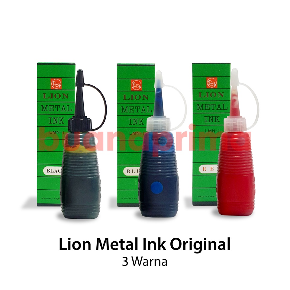 

Lion Metal Ink Tinta Numbering Machine Merah Hitam Biru ART Q3Y7