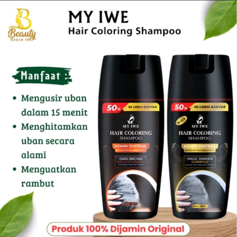 Shampoo penghitam rambut uban My Iwe