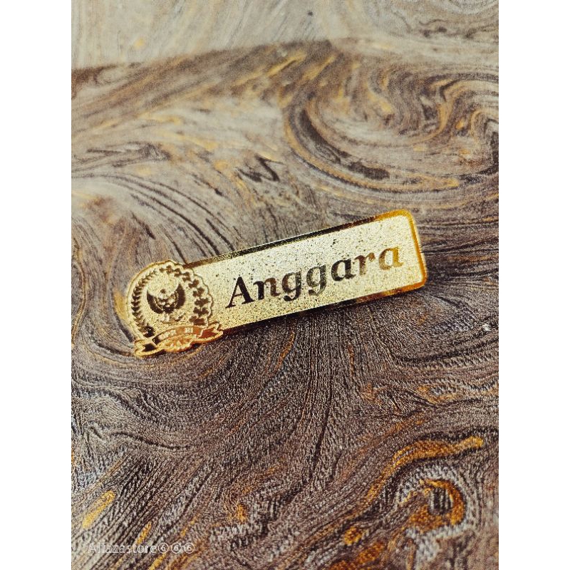 

name tag plat nama dada pin logo dpr ri dprd
