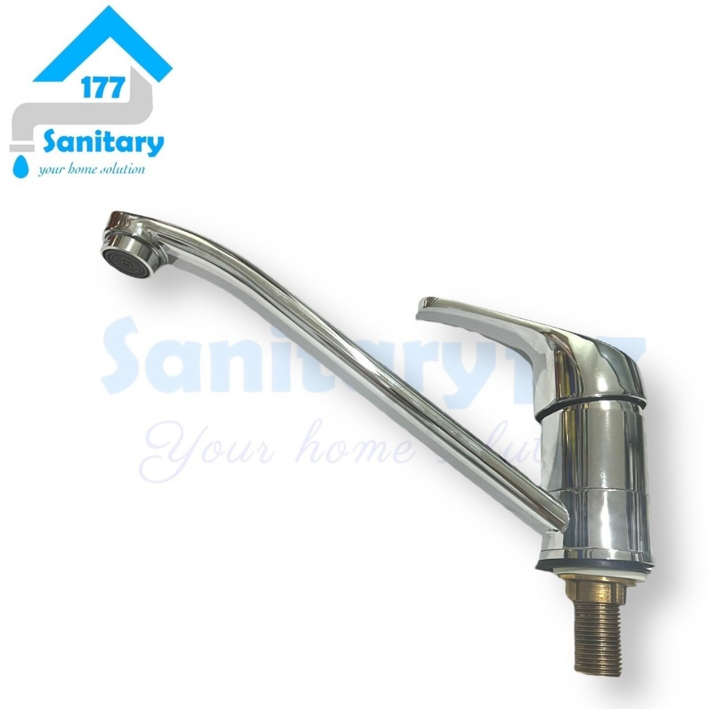 Kran dapur cuci piring panjang up down angkat dingin giofio- Keran air cuci tangan dapur sink kuning