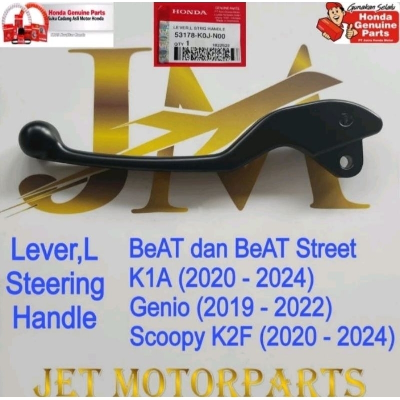 53178K0JN00 Handle Rem Kiri Genio Scoopy 2021 Asli atau Ori Honda AHM