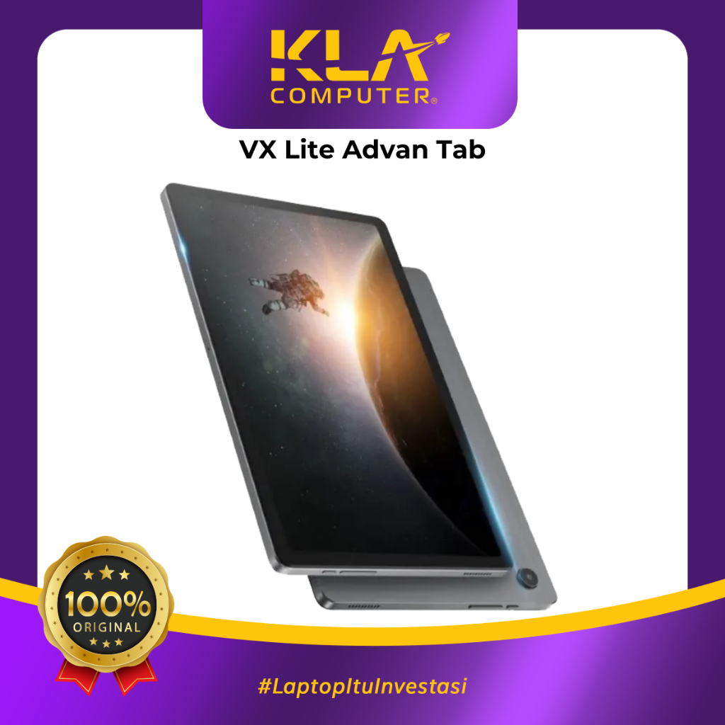 TABLET ADVAN TAB VX LITE 10.4” Octa Core 2.0Ghz Dual SIM Card 4G LTE TABLET GAMING HIGH PERFORMA