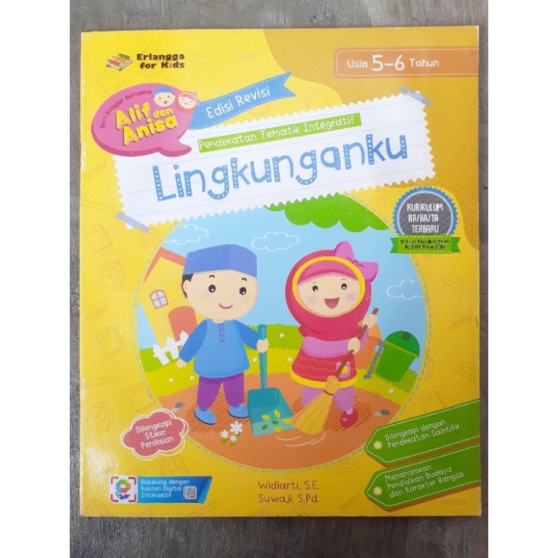 BUKU TEMA LINGKUNGANKU TK B USIA 5-6 TH