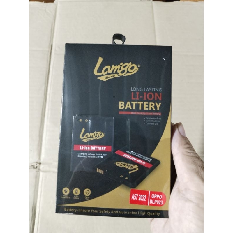 BATERAI LAMIGO OPPO a57 2022 double power dual ic  blp 923
