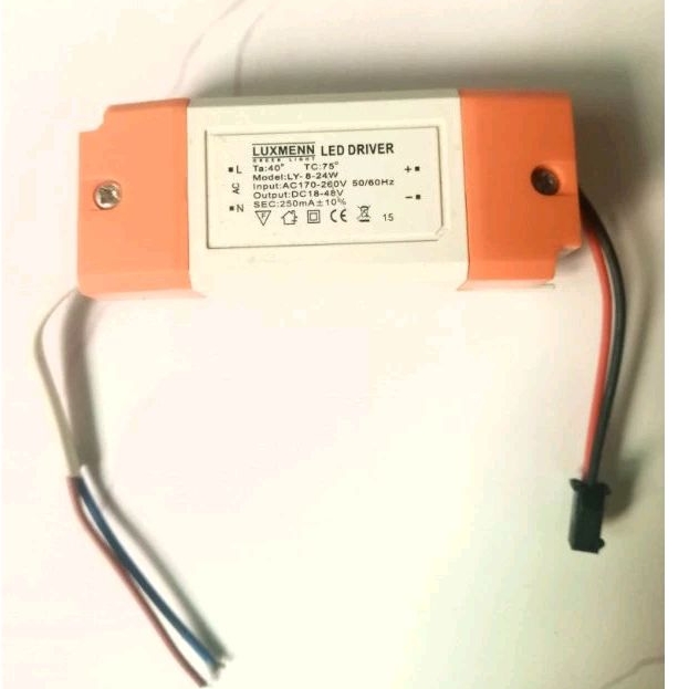 Balast led driver merek LUXMEN 8-24 watt Trafo led driver