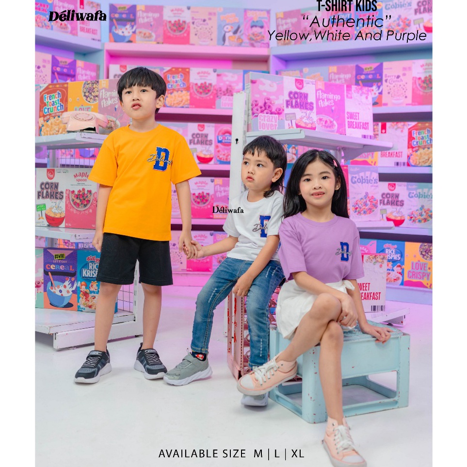 ART Q84W Original Deliwafa  TShirt KIDS Kaos Anak  Authentic
