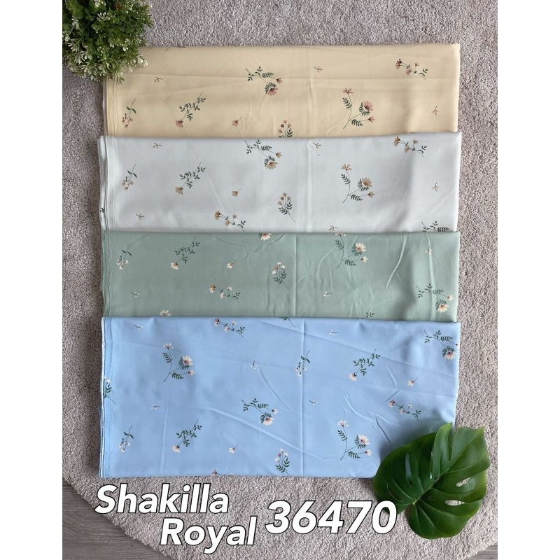 Kain Shakila Premium Royal Motif Bunga 1/2M Shakila Premium Motif Bunga