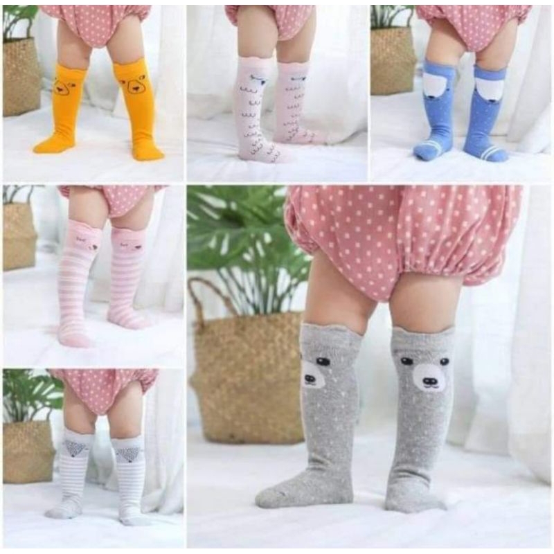 KAOS KAKI BAYI PANJANG KARAKTER LUCU/KAOS KAKI BAYI PANJANG