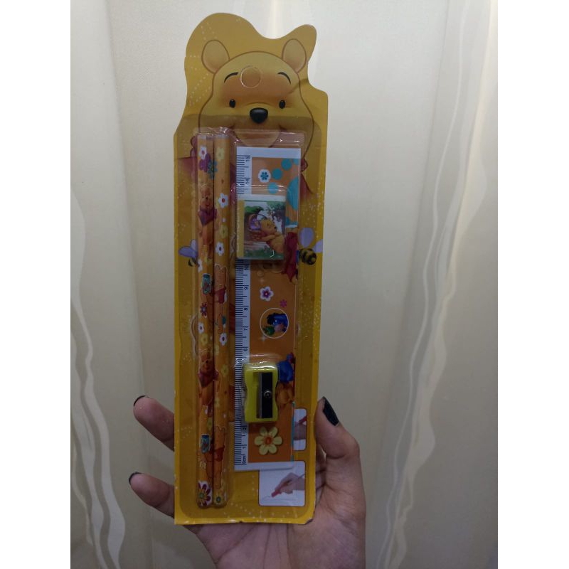 

(A293) pensil karakter set 5 in 1 / alat tulis set anak sekolah